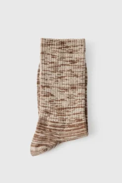 Outlet boohooMAN Marl Sports Socks chocolate