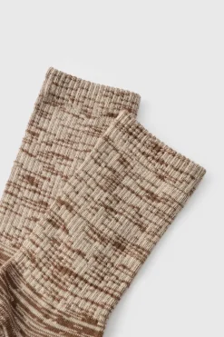 Outlet boohooMAN Marl Sports Socks chocolate