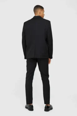 Discount boohooMAN Mix & Match Oversized Double Breasted Blazer black