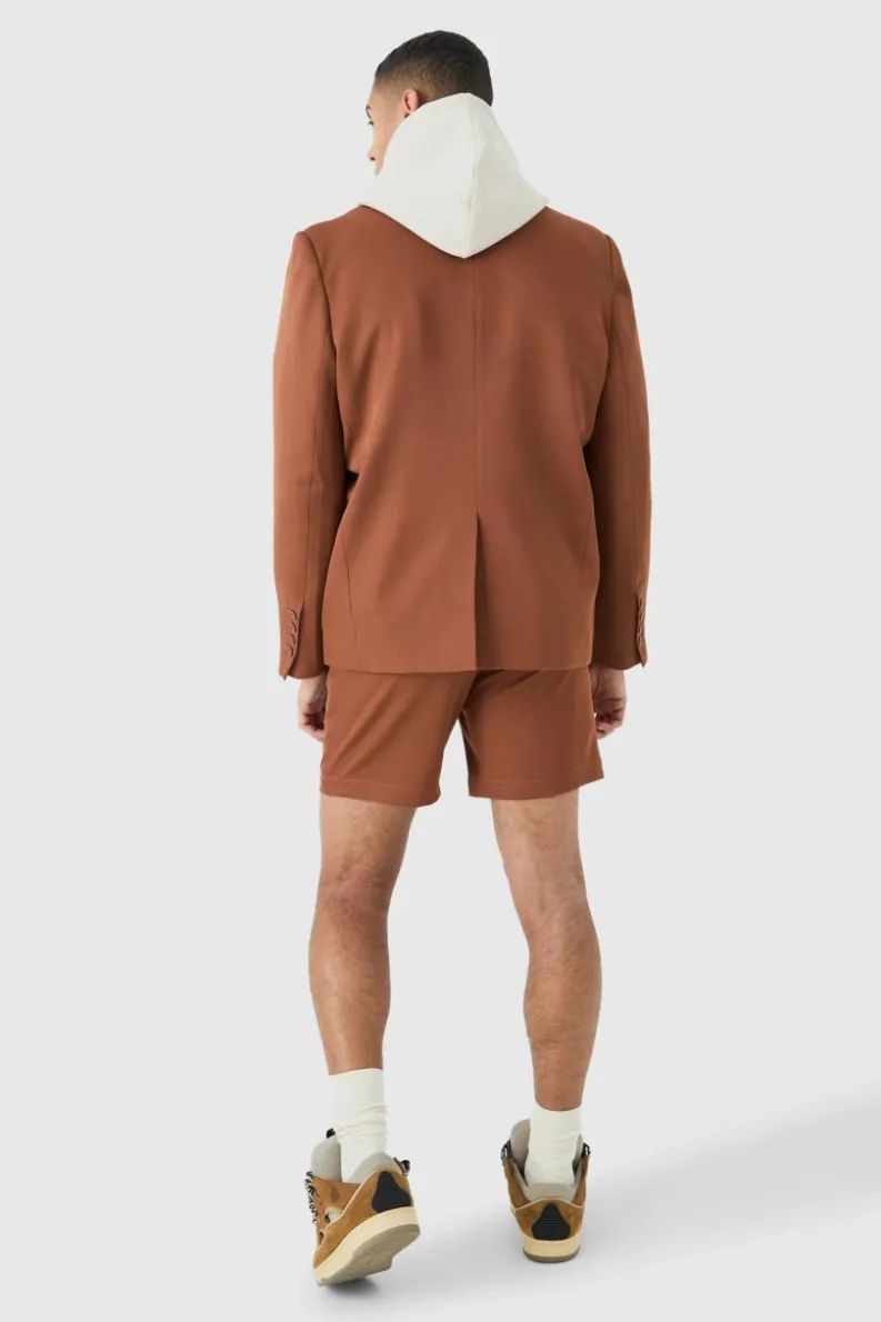 Hot boohoo Mix & Match Oversized Suit Set rust