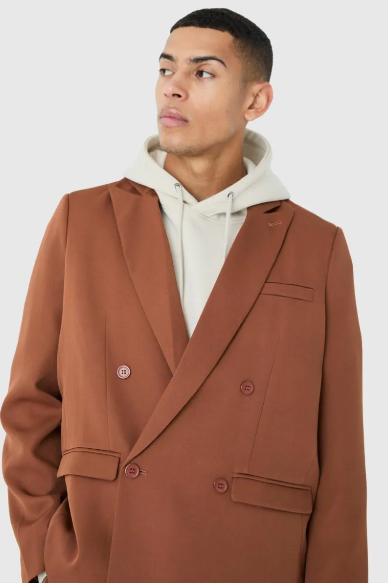 Hot boohoo Mix & Match Oversized Suit Set rust