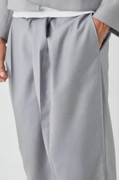 Discount boohoo Mix & Mat Suit Set grey