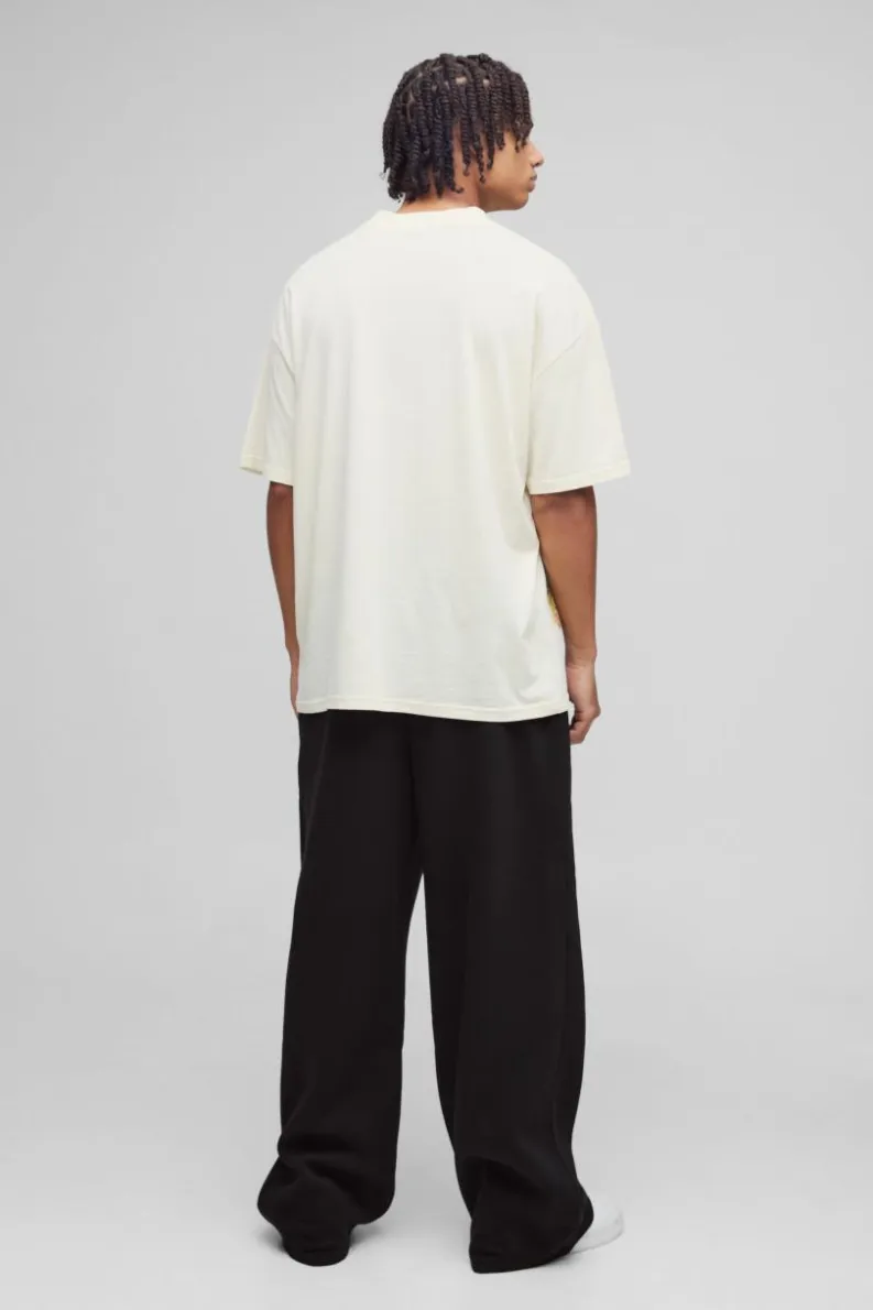 Cheap boohooMAN Official Wide Leg Jogger black