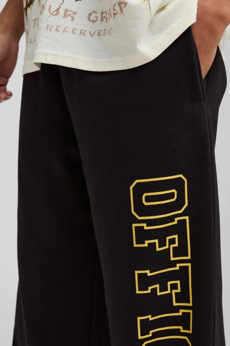 Cheap boohooMAN Official Wide Leg Jogger black