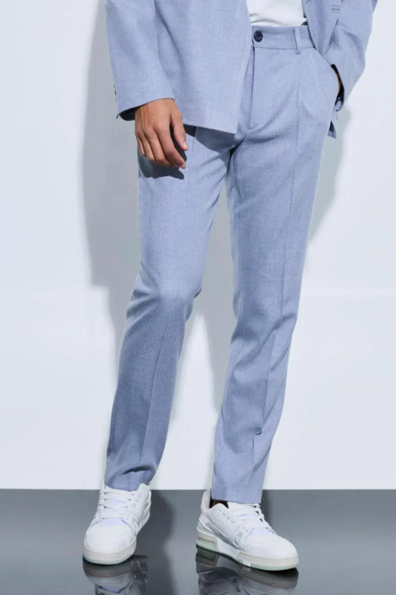 Best Sale boohoo Overlay Detail Slim Fit Suit Set in grey