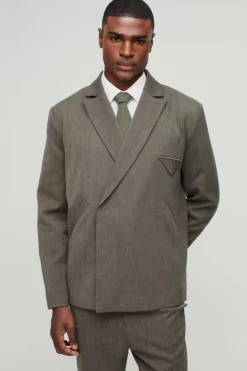 Discount boohoo Oversized Boxy Blazer & Trouser Suit taupe