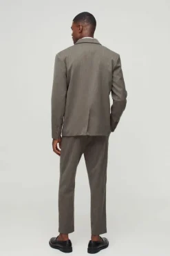 Discount boohoo Oversized Boxy Blazer & Trouser Suit taupe
