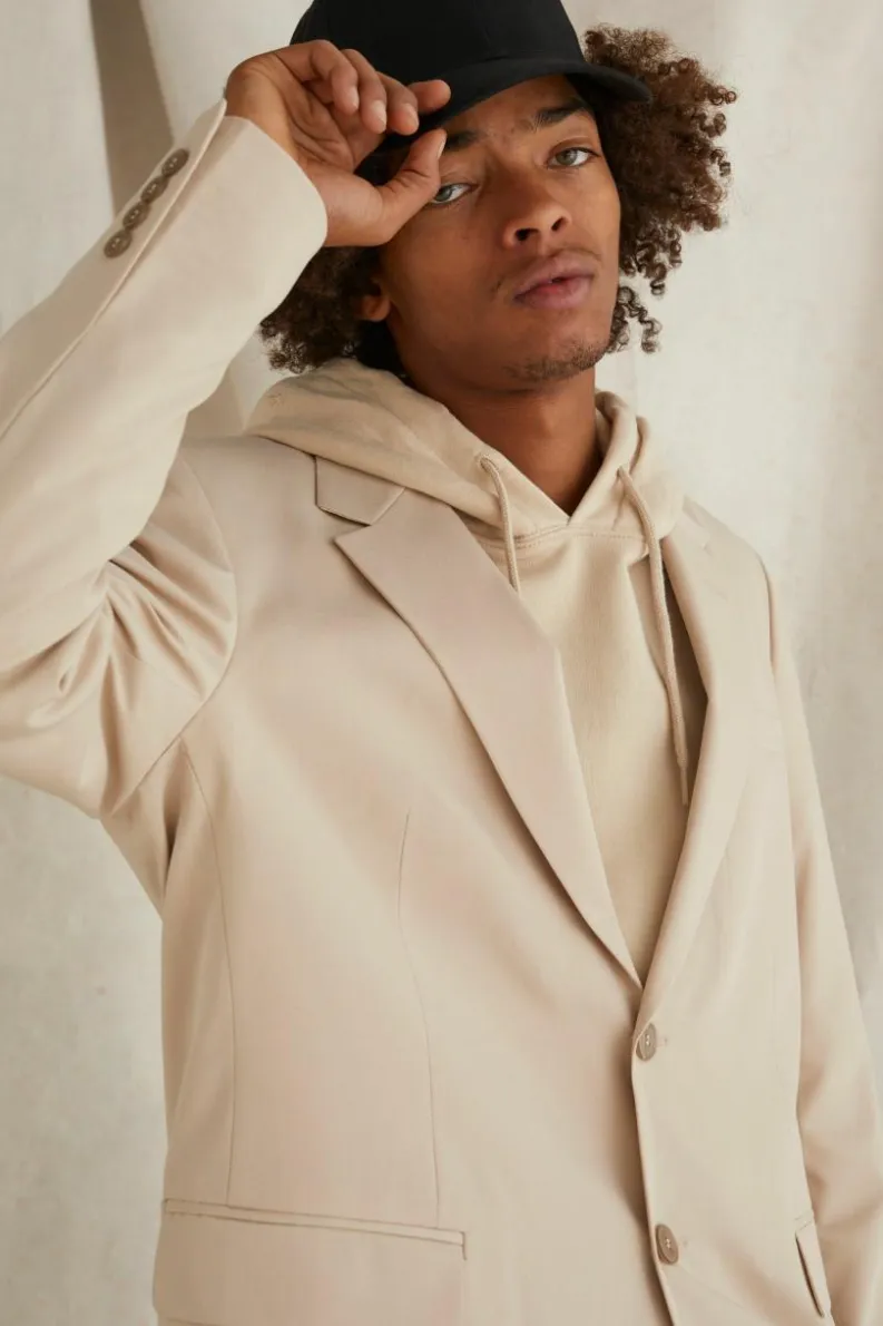 Flash Sale boohooMAN Oversized Boxy Fit Blazer stone