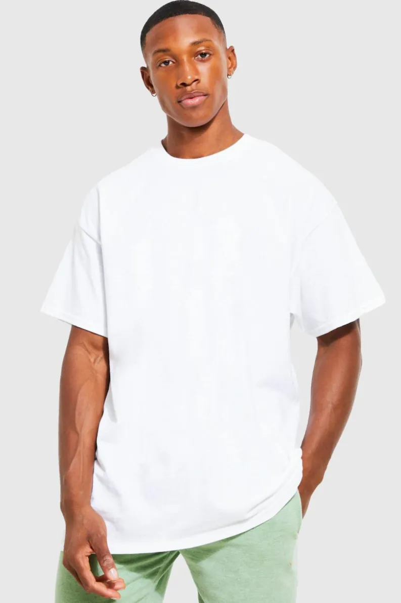 Cheap boohooMAN Oversized Colorado Mountains Graphic T-shirt white
