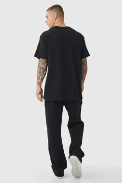 Fashion boohooMAN Oversized Death Row Records License Print T-shirt black