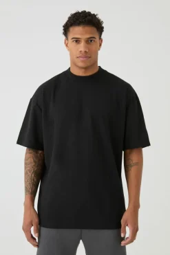 Fashion boohooMAN Oversized Premium Heavyweight T-shirt black