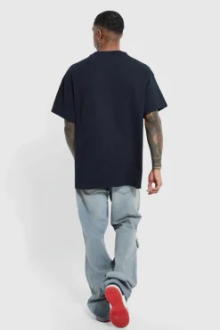 Fashion boohooMAN Oversized Sopranos License T-shirt black