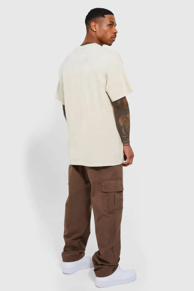 New boohooMAN Oversized Volkswagen License T-shirt sand