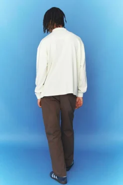 Best Sale boohooMAN Oversized Worldwide Heavyweight Polo ecru