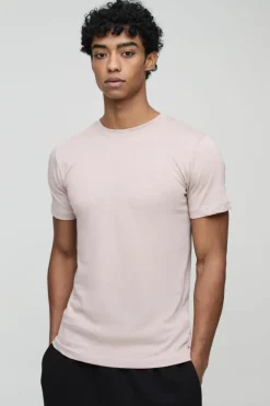 Shop boohooMAN 3 Pack Basic Crew Neck T-shirt multi