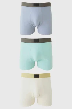 Hot boohooMAN 3 Pack Boxers With Debossed Tab multi