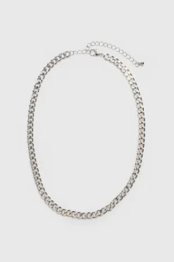 Online boohooMAN 3 Pack Chain Necklace In silver