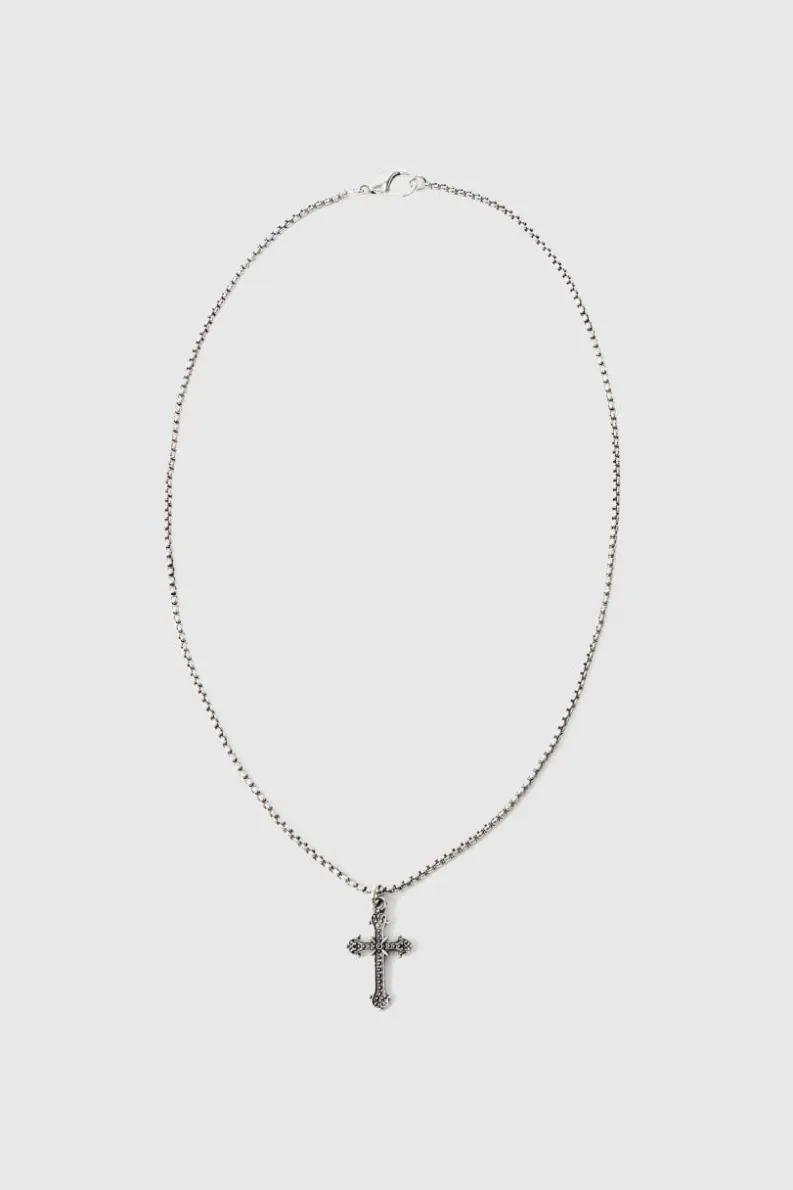 Clearance boohooMAN 2 Pack Cross Pendant Necklace In silver