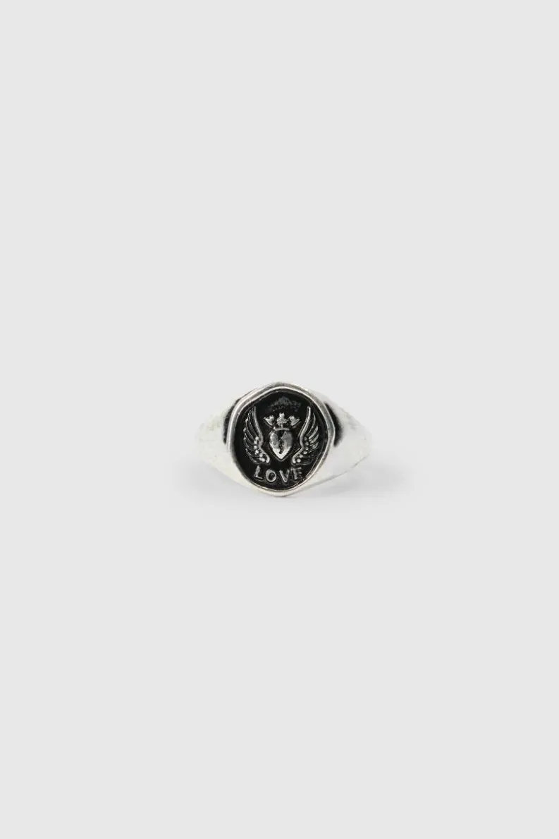 Sale boohooMAN 3 Pack Embossed Rings In silver