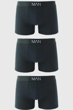 Best Sale boohooMAN 3 Pack Man Dash Mid Length Trunks black