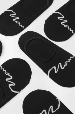 Online boohooMAN 7 Pack Man Signature Invisible Socks black