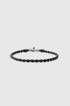 Online boohooMAN 5 Pack Mixed Chain Bracelets silver
