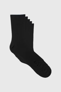 Sale boohooMAN 5 Pack Plain Socks black