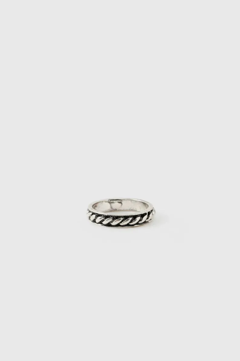 Online boohooMAN 3 Pack Rings silver