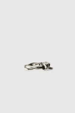Hot boohooMAN 3 Pack Snake Rings silver