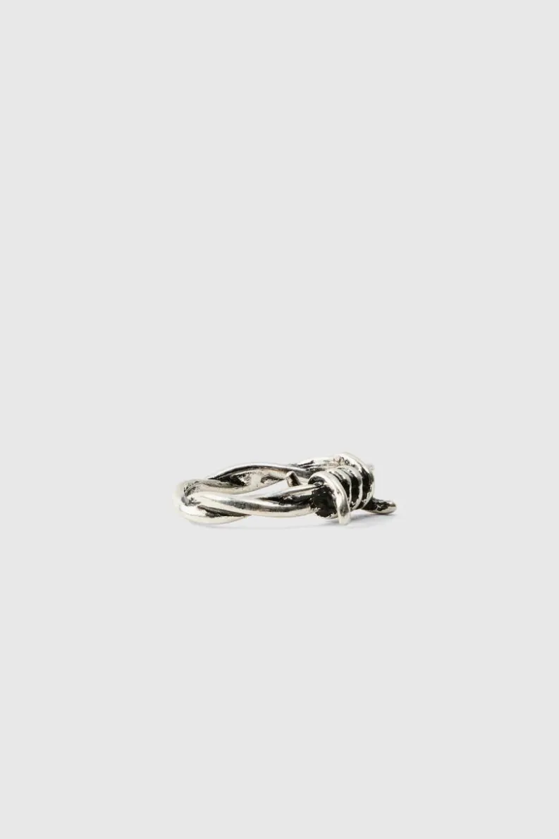 Hot boohooMAN 3 Pack Snake Rings silver