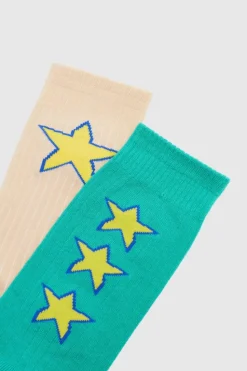 Store boohooMAN 2 Pack Star Socks multi