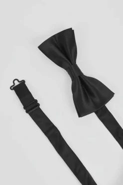 Online boohooMAN Plain Bow Tie black