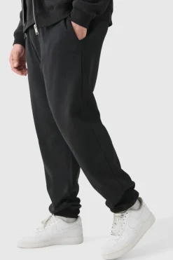 Discount boohooMAN Plus Basic Jogger In black
