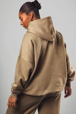 Best Sale boohoo Plus DSGN Studio Applique Hoodie khaki
