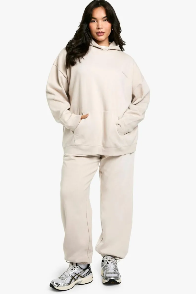Outlet boohoo Plus Dsgn Studio Embroidered Set stone