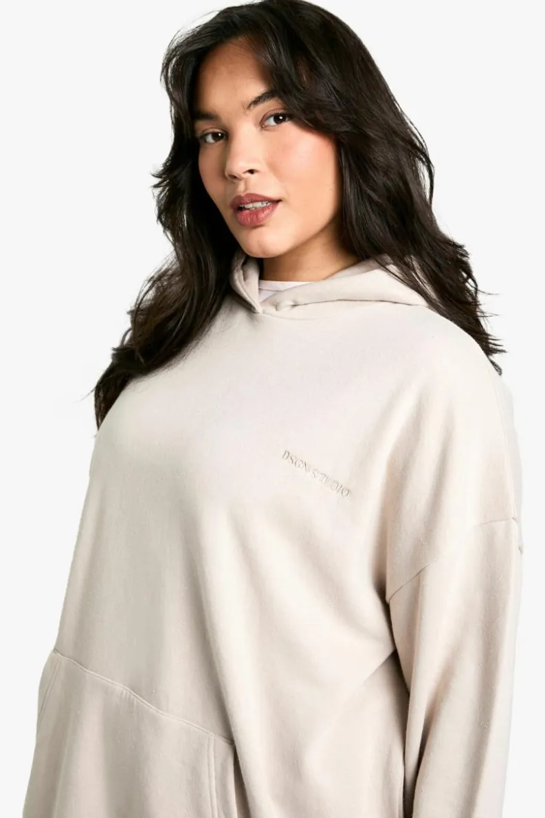 Outlet boohoo Plus Dsgn Studio Embroidered Set stone