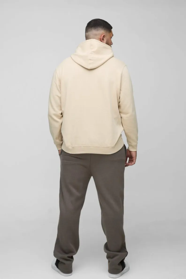 Hot boohooMAN Plus Limited Slim Flare Cargo Gusset Jogger charcoal