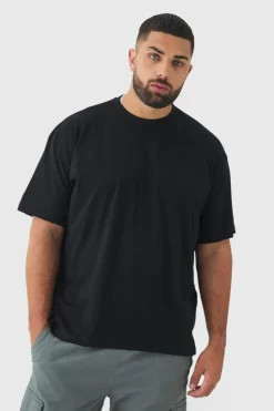 Discount boohooMAN Plus 2 Pack Oversized T-shirt black