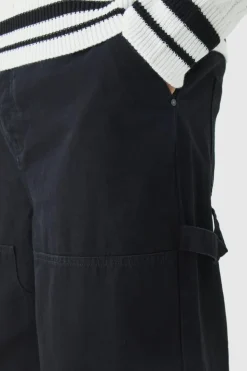 Discount boohooMAN Plus Relaxed Fit Carpenter Jeans true black