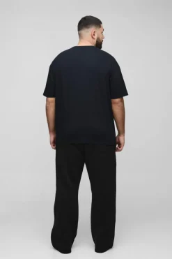 Clearance boohooMAN Plus Size Biggie Crown License T-shirt black