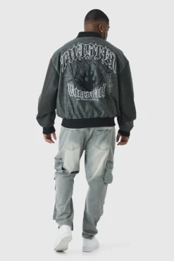Outlet boohooMAN Plus Skinny Stretch Multi Pocket Cargo Jeans grey