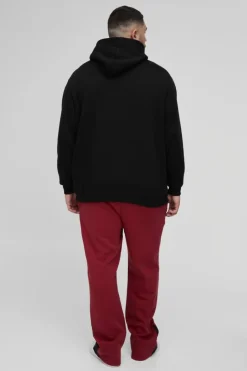 Fashion boohooMAN Plus Star Gusset Jogger red