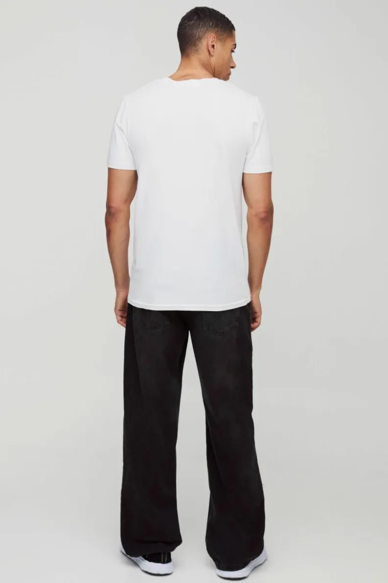 Best boohooMAN Premium Slim Fit Modal Content T-shirt white