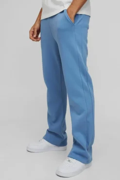 Store boohooMAN Regular Fit Gusset Jogger blue