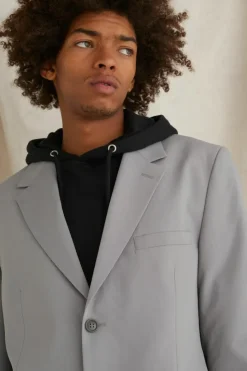 Best boohooMAN Relaxed Fit Blazer grey