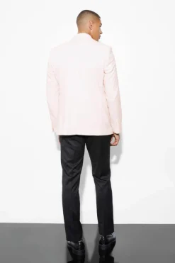 Hot boohooMAN Relaxed Fit Blazer lavender