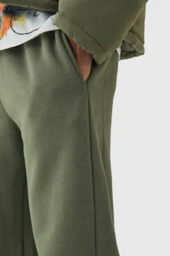 Online boohooMAN Relaxed Fit Gusset Jogger khaki