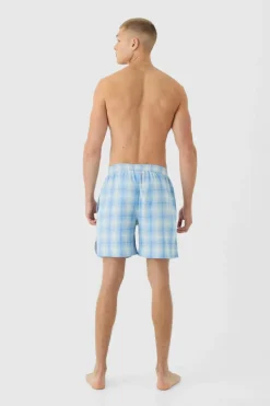 Hot boohooMAN Relaxed Lounge Shorts blue