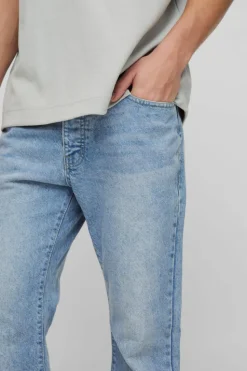 Cheap boohooMAN Relaxed Rigid Flare Jean light blue