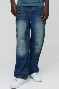 Best Sale boohooMAN Relaxed Rigid Jean vintage blue